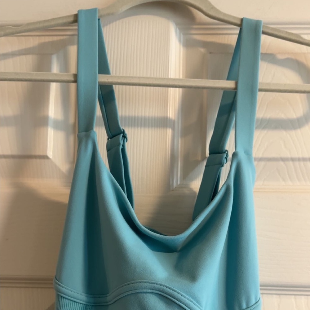 POPFLEX Aqua Blue Dance Dress with Tulle Skirt - Picture 3 of 7